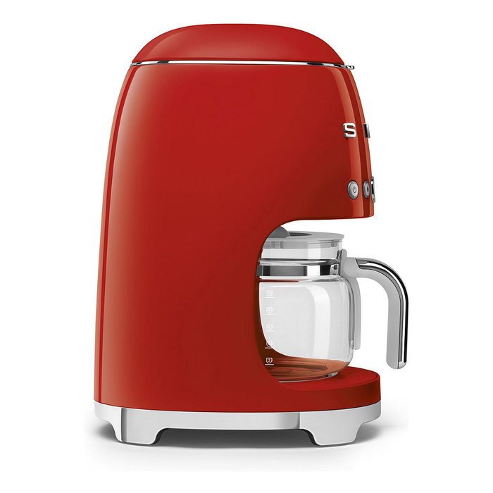 SMEG DCF02RDEU Cafetera de Filtro 50s Style, 1.4 L, 10 Tazas, 1050 W, Rojo