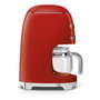 SMEG DCF02RDEU Cafetera de Filtro 50s Style, 1.4 L, 10 Tazas, 1050 W, Rojo