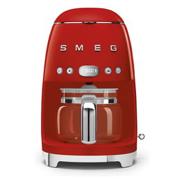 SMEG DCF02RDEU Cafetera de Filtro 50s Style, 1.4 L, 10 Tazas, 1050 W, Rojo