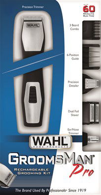 Wahl 9855-1216 Afeitadora y Rasuradora Corporal y de Barba Body Groomer Pro All In One Con y Sin Cable Autonomía 60 Minutos Cuchillas Carbono