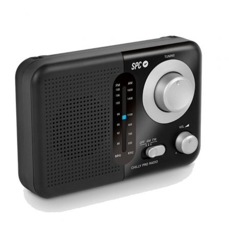 SPC Radio Portátil Valdi Negra AM/FM 4590N