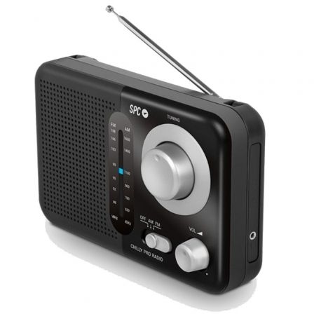 SPC Radio Portátil Valdi Negra AM/FM 4590N