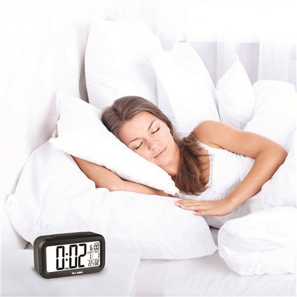 Elbe RD-668-N Reloj Despertador con Temperatura y Humedad Pantalla 11,2cm