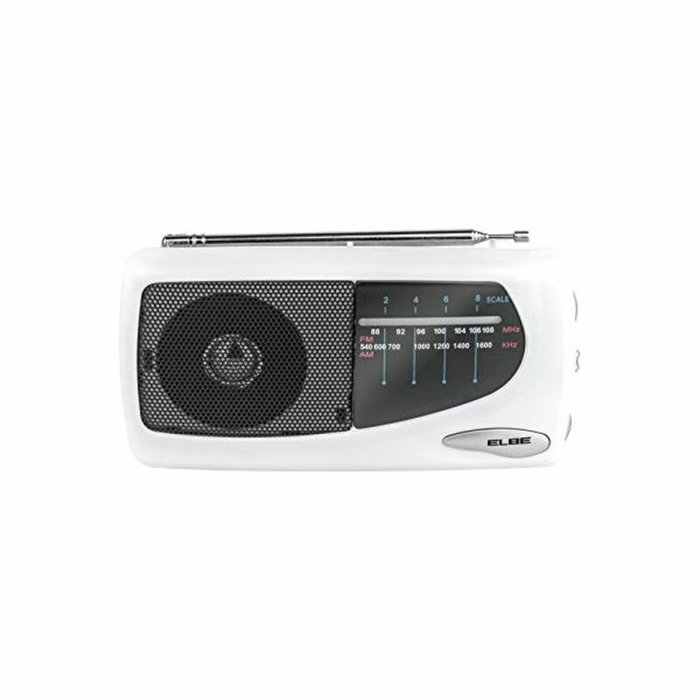 Elbe RF-52-SOB Radio Portátil Blanca AM/FM