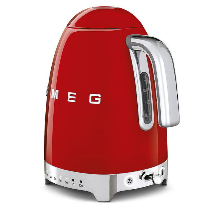 SMEG KLF04RDEU Kettle Eléctrica, Color Rojo