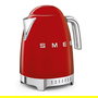 SMEG KLF04RDEU Hervidor de Agua 1.7 Litros 2400W Rojo Estilo Años 50 con 7 Temperaturas y Base Giratoria 360 grados