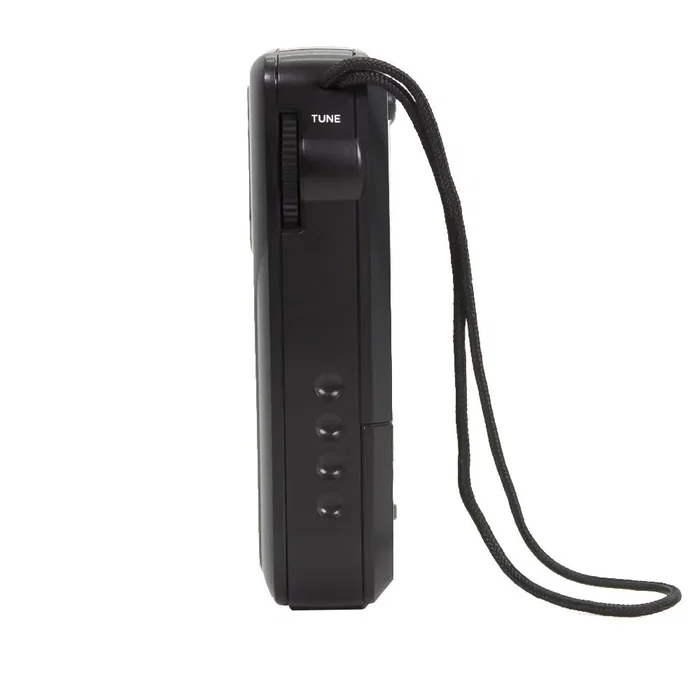 Aiwa RS-33 Radio Portátil Analógica AM FM con Salida Auriculares 3.5 mm Negro - Incluye Auriculares, Funda y Pilas