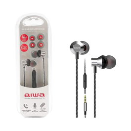 Aiwa Auriculares Intrauditivos ESM-50SL con Micrófono Jack 3.5 Color Plata