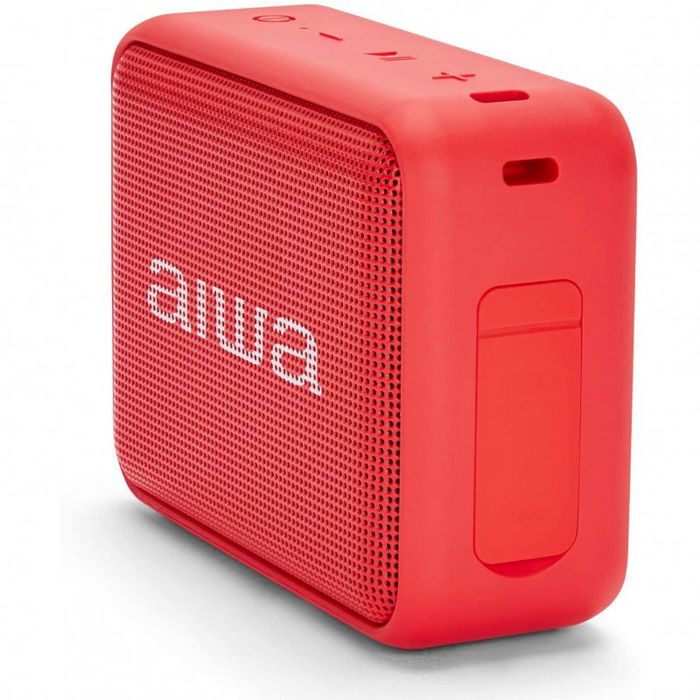 Aiwa Altavoz Portátil Bluetooth BS-200 6W IPX6 TWS con Batería 12h y Manos Libres
