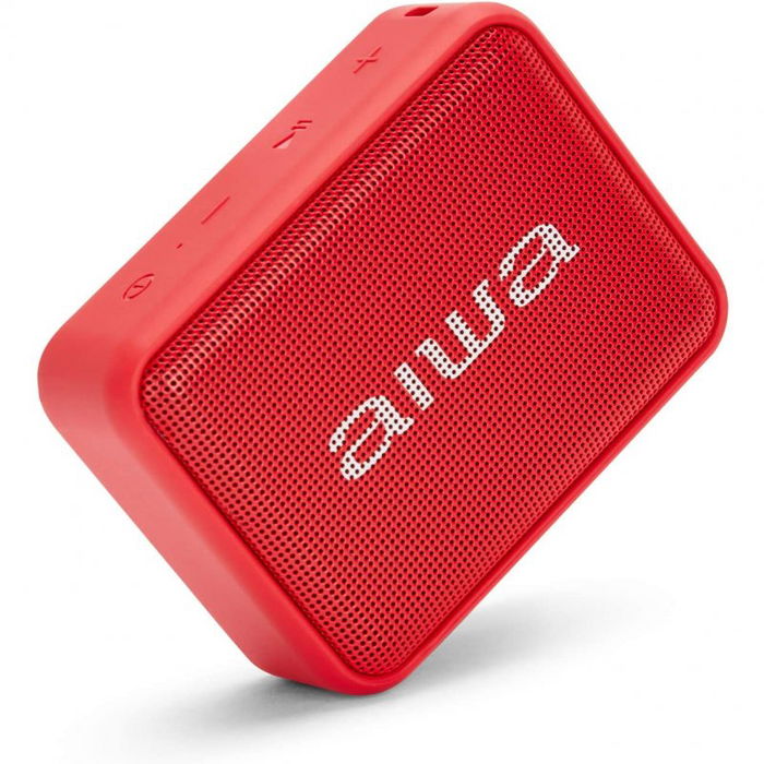 Aiwa Altavoz Portátil Bluetooth BS-200 6W IPX6 TWS con Batería 12h y Manos Libres