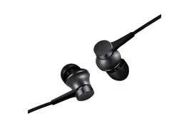 Xiaomi Mi In-Ear Headphones Basic - Auriculares intraurales alámbricos con micrófono, jack 3.5 mm, color negro