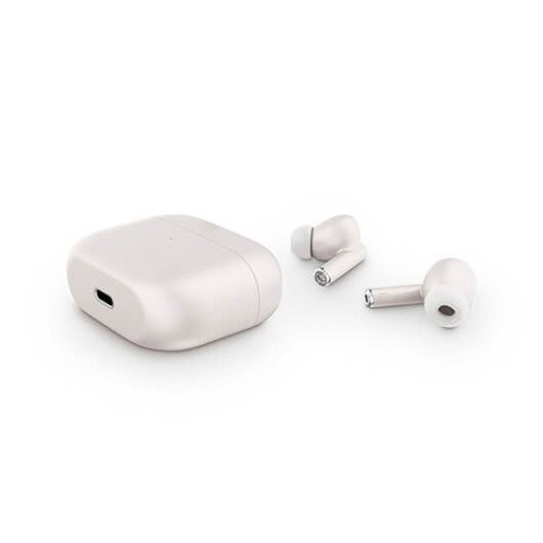 Energy Sistem Auriculares True Wireless S2 con Estuche de Carga, 20h Autonomía, Bluetooth 5.0, Deep Bass, Micrófono y Cancelación de Ruido para Llamadas - Blanco