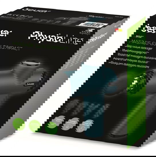 Beurer MG-99 Pistola de Masaje Muscular Potente con 5 Niveles de Intensidad y 4 Accesorios para Relajación Profunda Beurer MG-99 Pistola de Masaje Muscular Potente con 5 Niveles de Intensidad y 4 Accesorios para Relajación Profunda