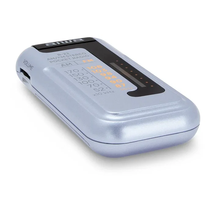Aiwa R-22SL Radio Portátil Analógica AM/FM Hyperbass Plata Aiwa R-22SL Radio Portátil Analógica AM/FM Hyperbass Plata