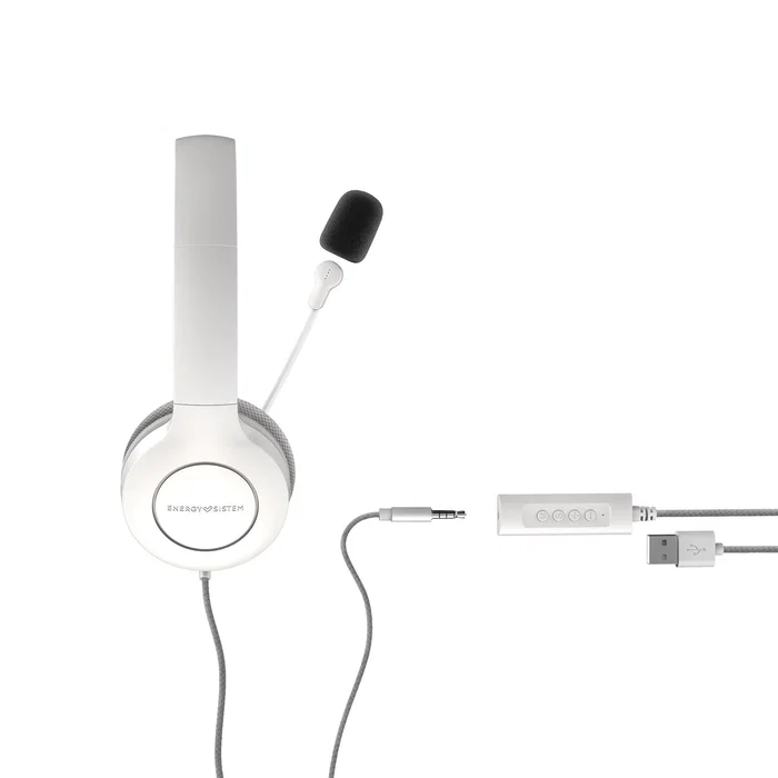 Energy Sistem Office 3 Auriculares de Diadema Blanco con USB y Jack 3,5 mm