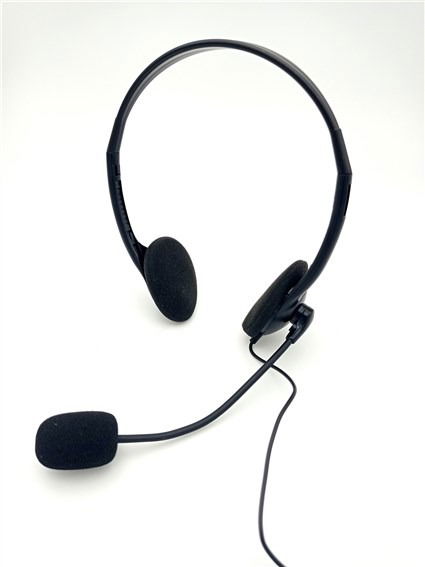 Elbe AU-660-MIC Auriculares Teletrabajo con Micrófono para Oficina y Hogar, Ligeros y Confortables, con Reducción de Ruido