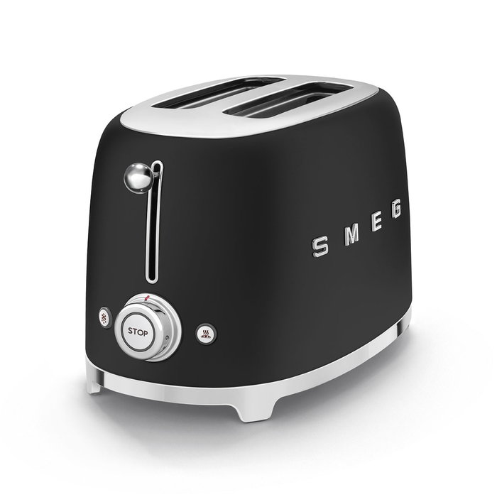 Smeg TSF01BLMEU Tostador 2 Rebanadas Negro