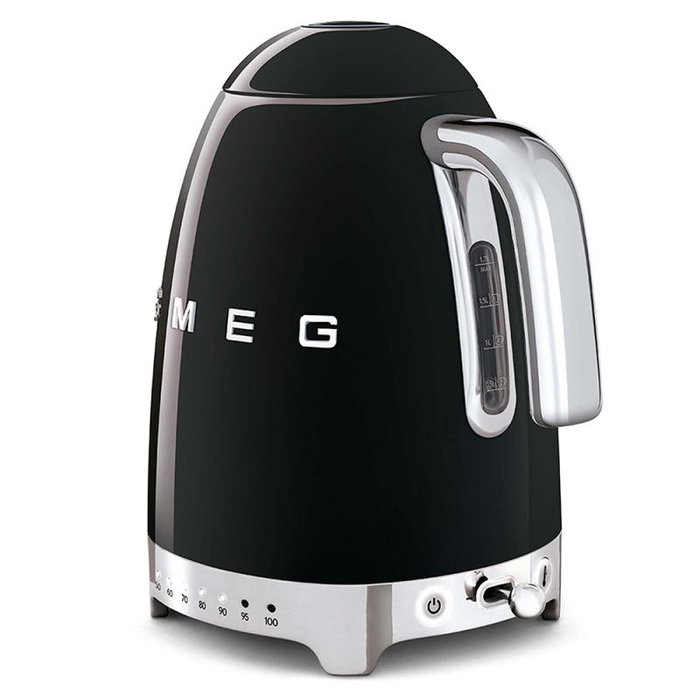 Smeg KLF04BLEU Tetera Eléctrica 1.7L, Negro Schwarz Smeg KLF04BLEU Tetera Eléctrica 1.7L, Negro Schwarz