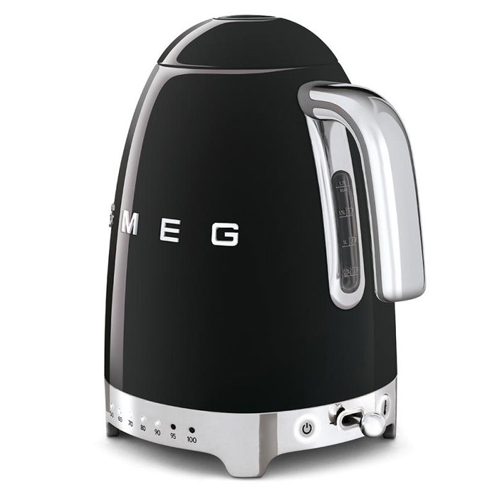 Smeg KLF04BLEU Tetera Eléctrica 1.7L, Negro Schwarz Smeg KLF04BLEU Tetera Eléctrica 1.7L, Negro Schwarz