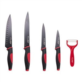 River CUC-0501-AN Set de 5 Cuchillos Multiusos Acero Inoxidable Antiadherente