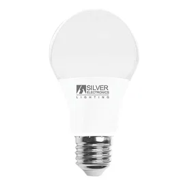 Silver Electronics Bombilla LED E27 8W, Luz Cálida 2700K, Equivalente a 85W, 820 Lúmenes, A+, Vida Útil 25000h
