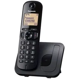 Panasonic Teléfono Inalámbrico KX-TGC210SPB Negro con Bloqueo de Llamadas y Modo Eco