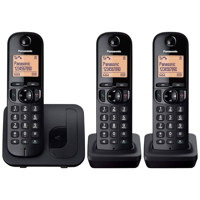 Panasonic KX-TGC210SPB Teléfono Inalámbrico DECT Negro
