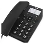 SPC Teléfono Fijo 3602N Negro con Teclas Extragrandes y 3 Memorias Directas para Fácil Comunicación