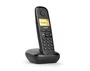 Gigaset A270 Teléfono DECT Inalámbrico con Altavoz, Identificador de Llamadas, Agenda 80 Contactos, Pantalla 1.5", Color Negro