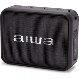 Aiwa Altavoz Portátil Bluetooth BS-200 6W IPX6 TWS con Batería 12h y Manos Libres