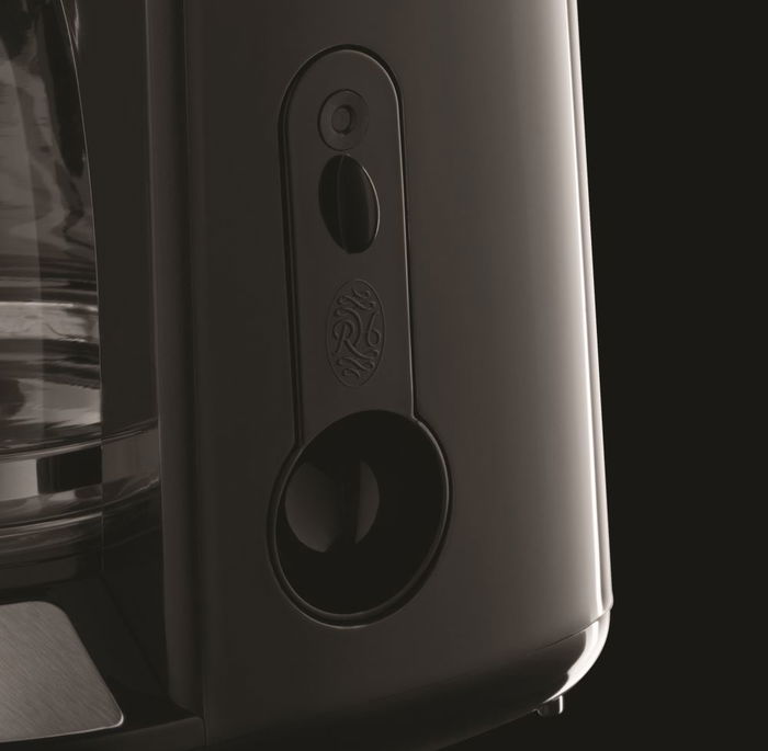 Russell Hobbs 24010-56 Cafetera de Goteo Adventure, Jarra de Cristal 1.25L (10 Tazas), Tecnología WhirlTech, Color Negro