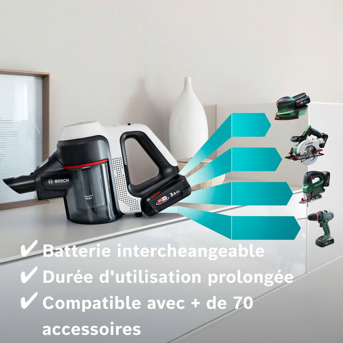 Bosch BBS 711 W Unlimited Series 7 Aspiradora Escoba 2 en 1 Bosch BBS 711 W Unlimited Series 7 Aspiradora Escoba 2 en 1