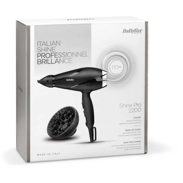 BaByliss 6713DE Negro - Secador de Pelo Profesional