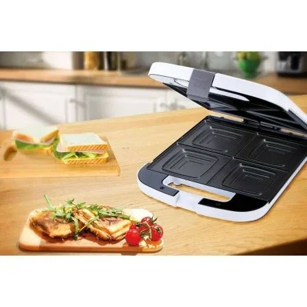 Sandwichera Jata SW551/ 1400W/ para 4 sandwiches XXL