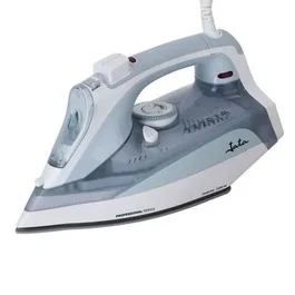 Jata Hogar Plancha de vapor 3000 W con suela cerámica Vapor vertical Antigoteo Autoapagado Depósito 400 ml Azul y blanca