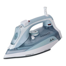 Jata Hogar Plancha de vapor 3000 W con suela cerámica Vapor vertical Antigoteo Autoapagado Depósito 400 ml Azul y blanca