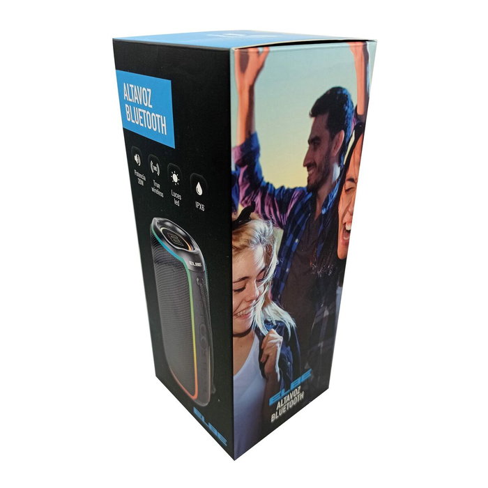 Elbe ALT-N12-TWS Altavoz Bluetooth 20W TWS Negro con Luces LED