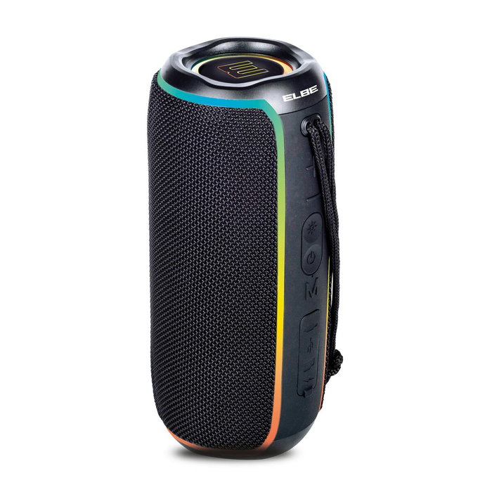 Elbe ALT-N12-TWS Altavoz Bluetooth 20W TWS Negro con Luces LED
