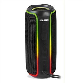 Elbe ALT-N12 Altavoz Bluetooth 20W TWS Negro IPX6 con Luces LED