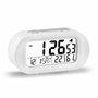 Elbe RD-009-B Reloj Despertador de Viaje Blanco con Pantalla de 9cm