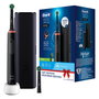 Oral-B Pro 3 3500 Cepillo Dental Eléctrico Giratorio Negro con Temporizador y Estuche de Viaje