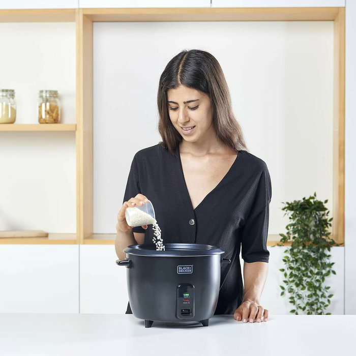 Arrocera Black & Decker BXRC1800E Negro 1,8 L