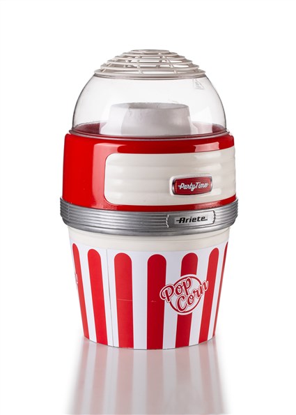 Ariete 2957 MÁQUINA DE PALOMITAS PARTY TIME BIG POPPER ROJA Máquina de palomitas de diseño retro años 50, natural y libre de grasas