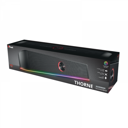 Trust GXT 619 Thorne Barra de Sonido RGB Negra