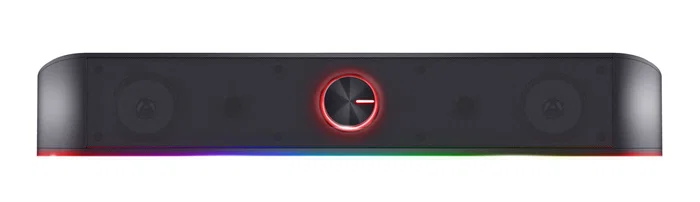Trust Barra de Sonido PC GXT 619 Thorne - 6W RMS, 2.0 Canales, RGB, USB y AUX, Color Negro