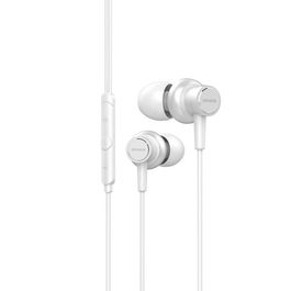 Aiwa ESTM-500WT Auriculares Alámbricos para Música con Jack 3.5 mm, Blanco