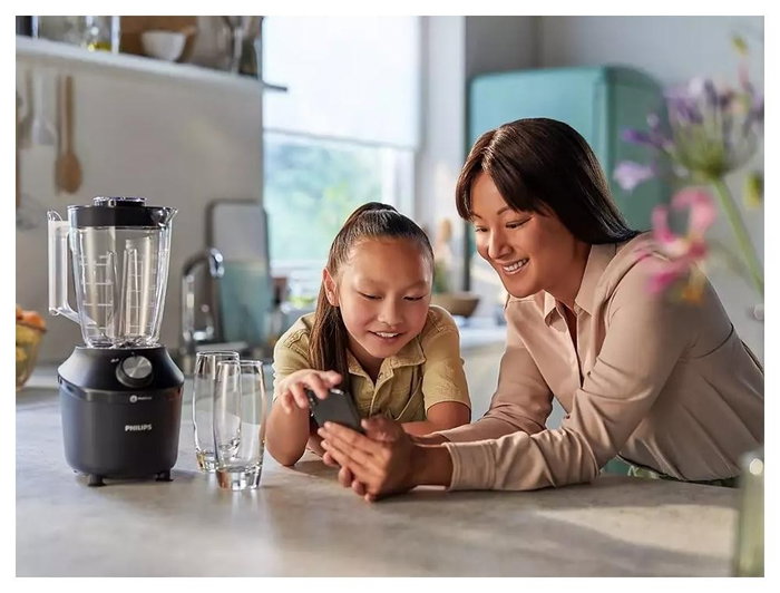 Philips Batidora de vaso serie 3000 HR2291/01 ProBlend Crush de 600 W y 2 L
