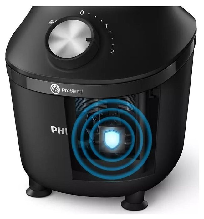 Philips Batidora de vaso serie 3000 HR2291/01 ProBlend Crush de 600 W y 2 L