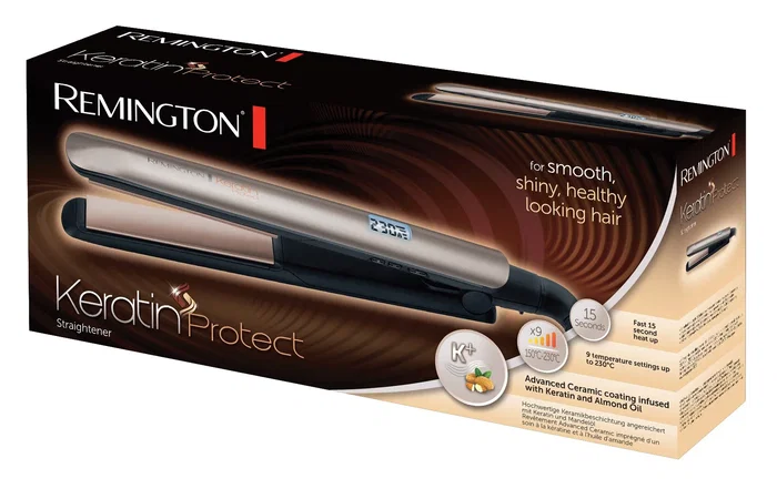 Remington Keratin Protect S8540 Plancha de pelo Negro y Bronce