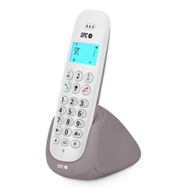 SPC Teléfono Fijo Inalámbrico DECT, Modelo ART (7310BS), con Identificador de Llamadas, Manos Libres, Pantalla, Modo ECO y Compatibilidad GAP - Color Blanco
